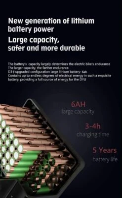 DYU D3F Opvouwbare Elektrische Fiets, Slimme Mountainbike Voor Volwassenen, 240W Aluminiumlegering Fiets Verwijderbare 36V/10Ah Lithium-ion Batterij Met 3 Rijmodi 20 DYU D3F Opvouwbare Elektrische Fiets, Slimme Mountainbike Voor Volwassenen, 240W Aluminiumlegering Fiets Verwijderbare 36V/10Ah Lithium-ion Batterij Met 3 Rijmodi -Winkel Voor Fietsbenodigdheden 742x1200