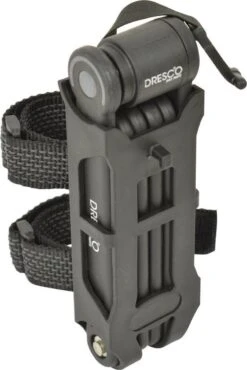 Dresco - Vouwslot - 85x5,5cm - Met Houder - Zwart -Winkel Voor Fietsbenodigdheden 801x1200