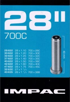 Impac Binnenband 28 Inch (28/47-622-635) Av 40 Mm -Winkel Voor Fietsbenodigdheden 828x1200 1
