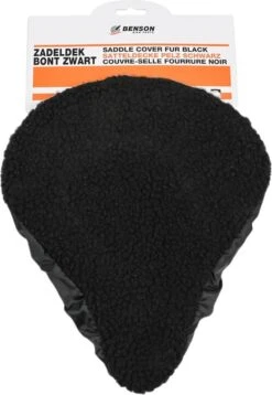 Benson Universele Fiets Zadeldek - Imitatie Schapenvacht - Bont - Zwart -Winkel Voor Fietsbenodigdheden 828x1200 2