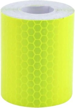 Vardaan Reflecterende Tape - Bakfiets - Fiets - Auto - Fluoriserend Geel Reflectie Plakband Op Rol - 3 Meter X 5 Cm Breed -Winkel Voor Fietsbenodigdheden 839x1200
