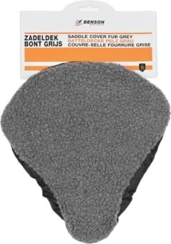 Benson Universele Fiets Zadeldek - Imitatie Schapenvacht - Bont - Grijs -Winkel Voor Fietsbenodigdheden 843x1200 3