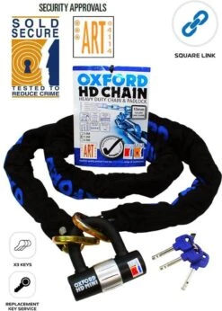 Oxford ART-3 HD 1,5 Meter Fiets En Scooter Kettingslot - ART 3 Gekeurd Sterk Kettingslot - Zwaar Uitgevoerd -Winkel Voor Fietsbenodigdheden 856x1200 3