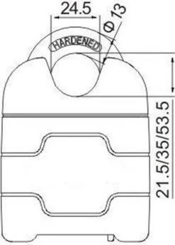 VINZ Makalu Motorslot / Kettingslot / Scooterslot ART 4 Gecertificeerd - 180 Cm Ketting - Dikte Schakels: 10,5mm -Winkel Voor Fietsbenodigdheden 857x1200