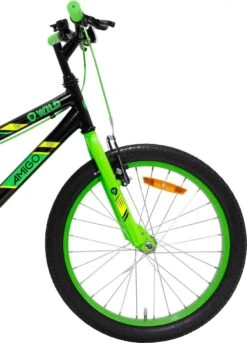 Amigo Wild - Mountainbike 20 Inch - Voor Jongens En Meisjes - Zwart/Groen -Winkel Voor Fietsbenodigdheden 864x1200