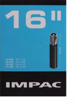 Impac Binnenband 16 X 1.75/2.125 (47/57-305) Av 35mm -Winkel Voor Fietsbenodigdheden 869x1200