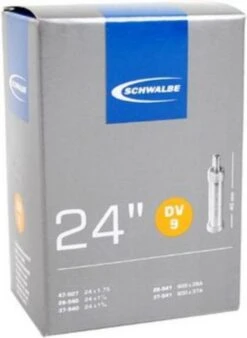 Schwalbe Binnenband - DV9 - 24 Inch X 1 1/8 - 1.75 - Hollands Ventiel - 32mm -Winkel Voor Fietsbenodigdheden 876x1200