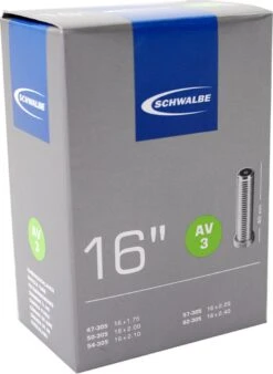 Schwalbe Binnenband 16 Inch (47/62-305) Av 40 Mm -Winkel Voor Fietsbenodigdheden 877x1200 5