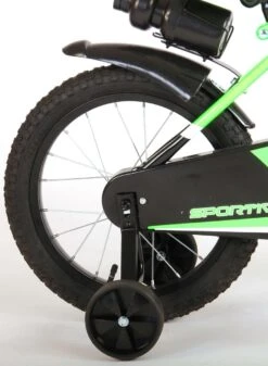 Volare Sportivo Kinderfiets - Jongens - 16 Inch - Neon Groen Zwart - 95% Afgemonteerd -Winkel Voor Fietsbenodigdheden 880x1200