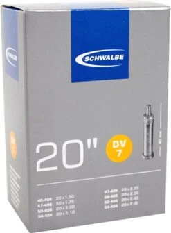 Schwalbe Binnenband 20 X 1.50/2.50 (40/62-406) Dv 40 Mm -Winkel Voor Fietsbenodigdheden 882x1200 2