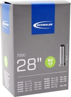 Schwalbe Binnenband - AV17 - 28 Inch X 1.10 - 1.75 - Auto Ventiel - 40mm -Winkel Voor Fietsbenodigdheden 883x1200 1