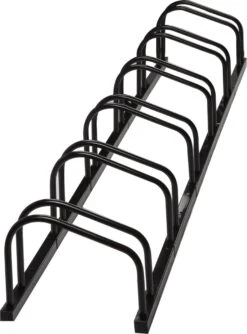 Alora Fietsenrek Voor 6 Fietsen Zwart- Met Muurbevestiging - Fietsen Rek -Winkel Voor Fietsbenodigdheden 887x1200