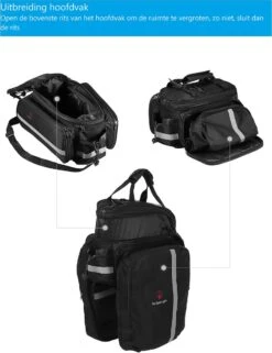 Fietstas Bagagedrager Achter - 8 Tot 20 Liter - Waterdicht Met Regenhoes - Enkele Tas Fiets - Trunkbag -Winkel Voor Fietsbenodigdheden 923x1200 1