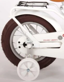 Volare Liberty Kinderfiets - Meisjes - 12 Inch - Wit - 95% Afgemonteerd -Winkel Voor Fietsbenodigdheden 941x1200