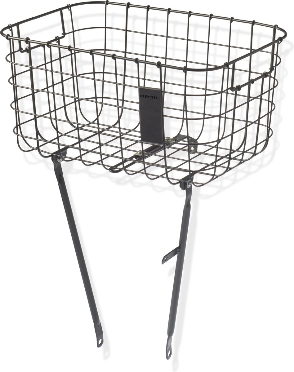 Basil Robin Fietsmand - Voor - Inclusief Bevestigingsmateriaal - Zwart 6 Basil Robin Fietsmand - Voor - Inclusief Bevestigingsmateriaal - Zwart - Afbeelding 4