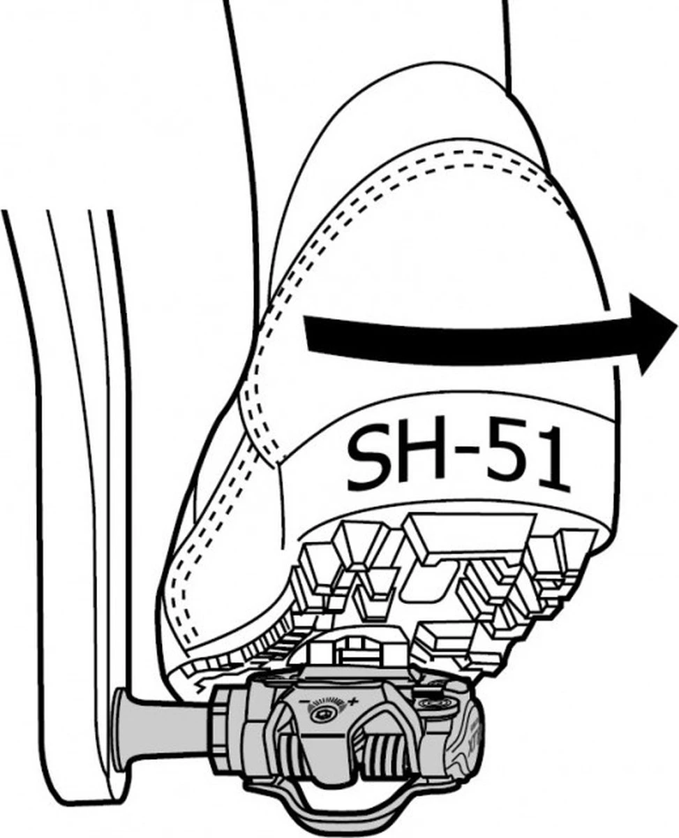 Shimano Schoenplaatjes Spd Zwart Sh51 5 Shimano Schoenplaatjes Spd Zwart Sh51 - Afbeelding 3