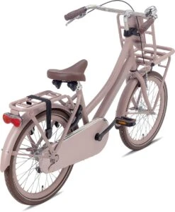Valetta Cargo - Transportfiets - Meisjesfiets - 20 Inch - Mat Flamingo -Winkel Voor Fietsbenodigdheden 987x1200