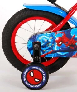 Volare Spider-Man Kinderfiets - Jongens - 12 Inch - Blauw/Rood -Winkel Voor Fietsbenodigdheden 998x1200